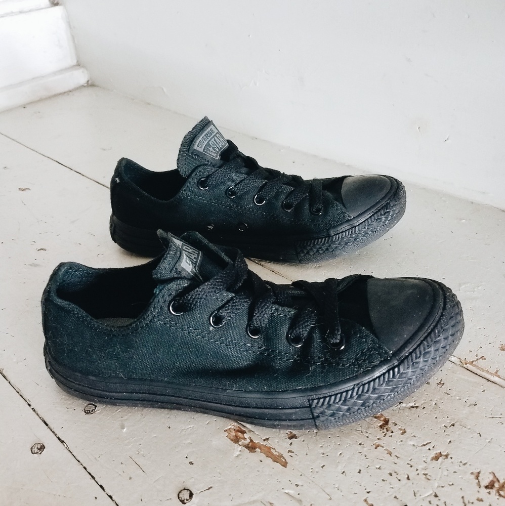 All Black Converse - Picture 2 of 3